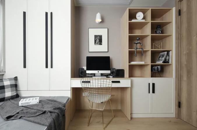 全铝衣柜+全铝书桌组合设计，你更加喜欢哪一种？