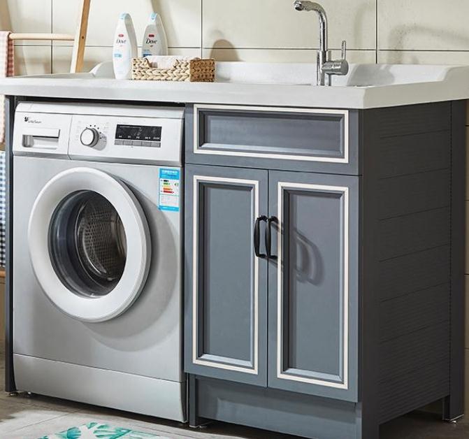全铝洗衣机柜定制厂家，铝合金衣柜防水防晒不变形